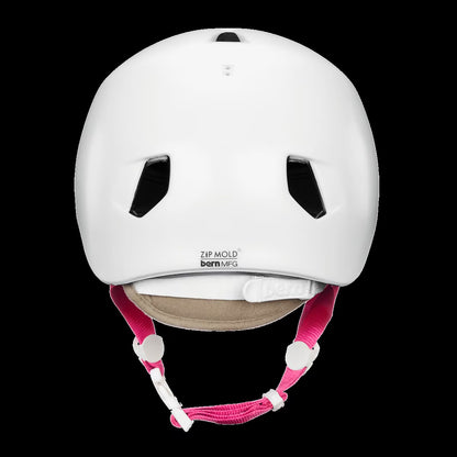 Bern Nina Satin White w/ Flip Visor - Image 3