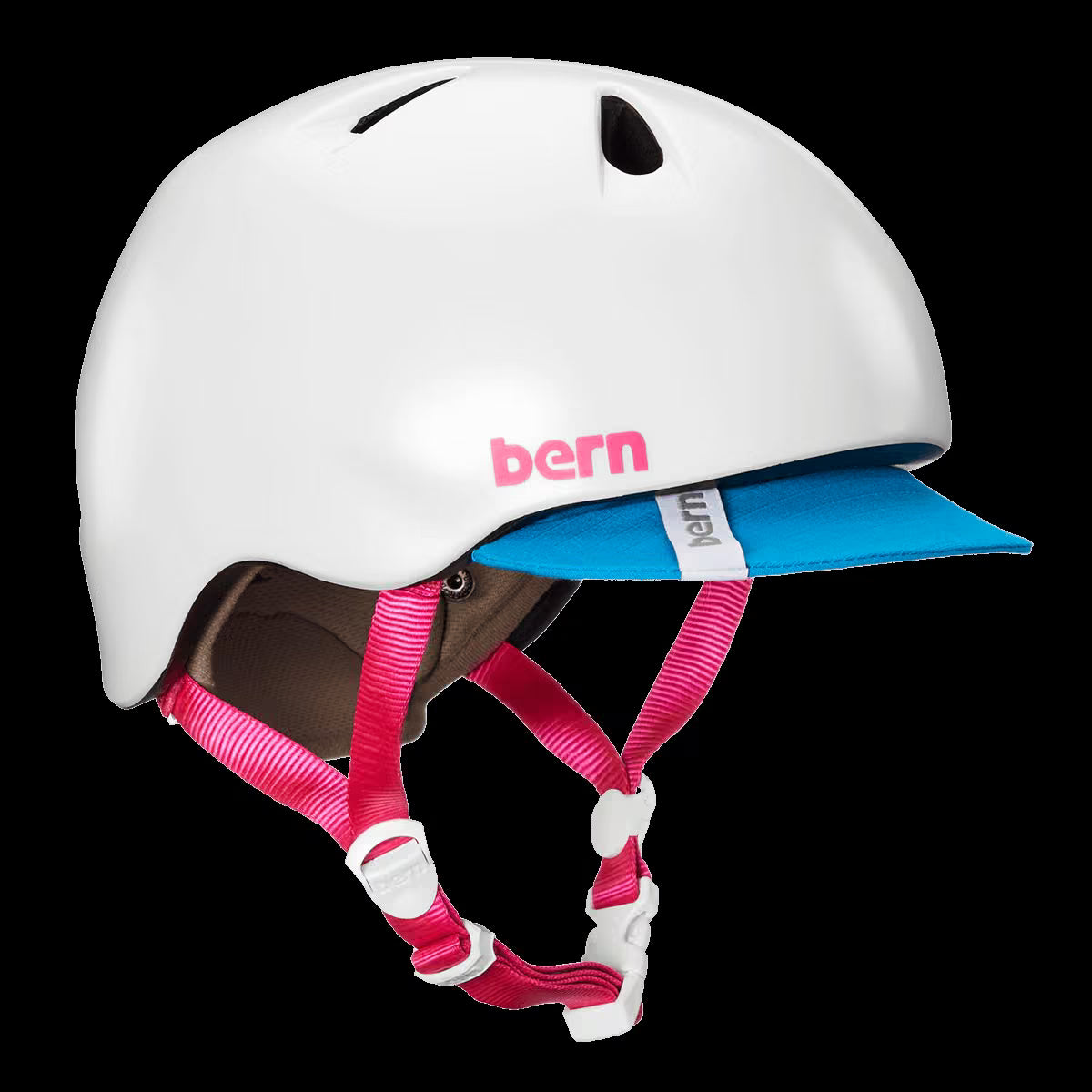 Bern Nina Satin White w/ Flip Visor - Image 4