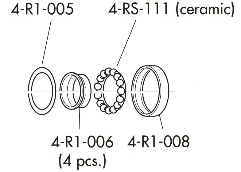 Fulcrum Part R0-150 Hub Rebuild Kit - Image 1