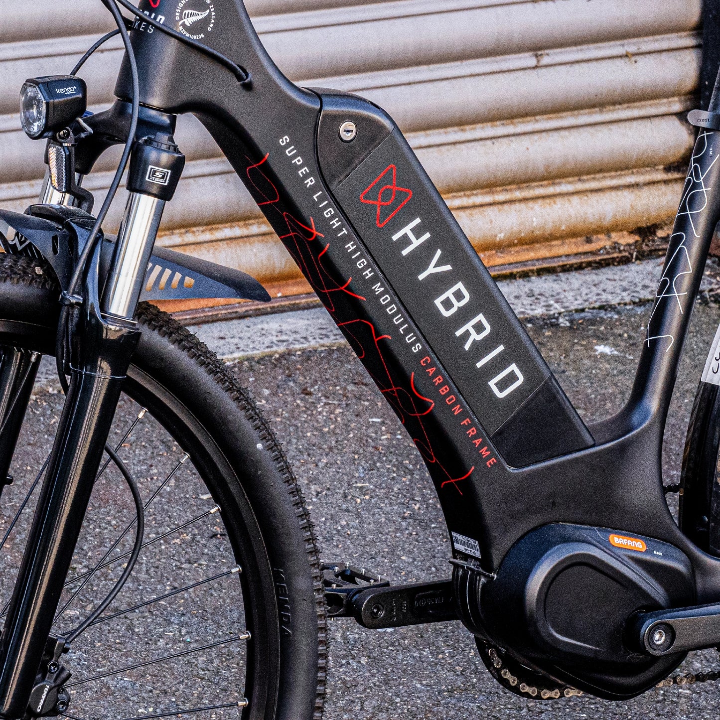 Hybrid F18 E-Bike - Carbon Step-Through Close Up