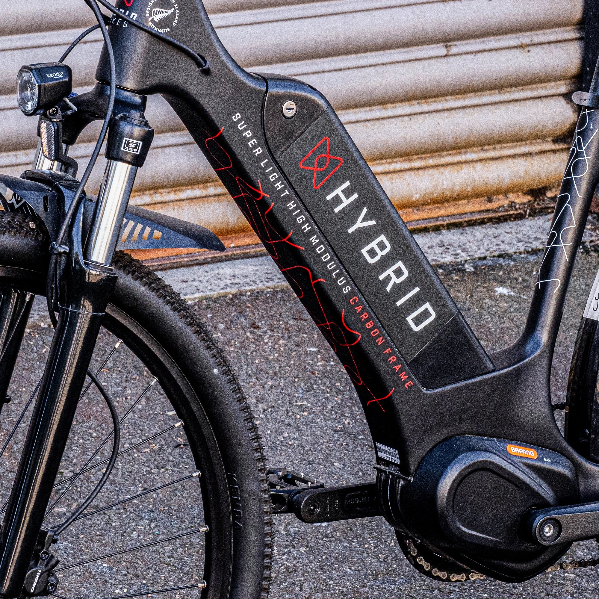 Hybrid F18 E-Bike - Carbon Step-Through Close Up