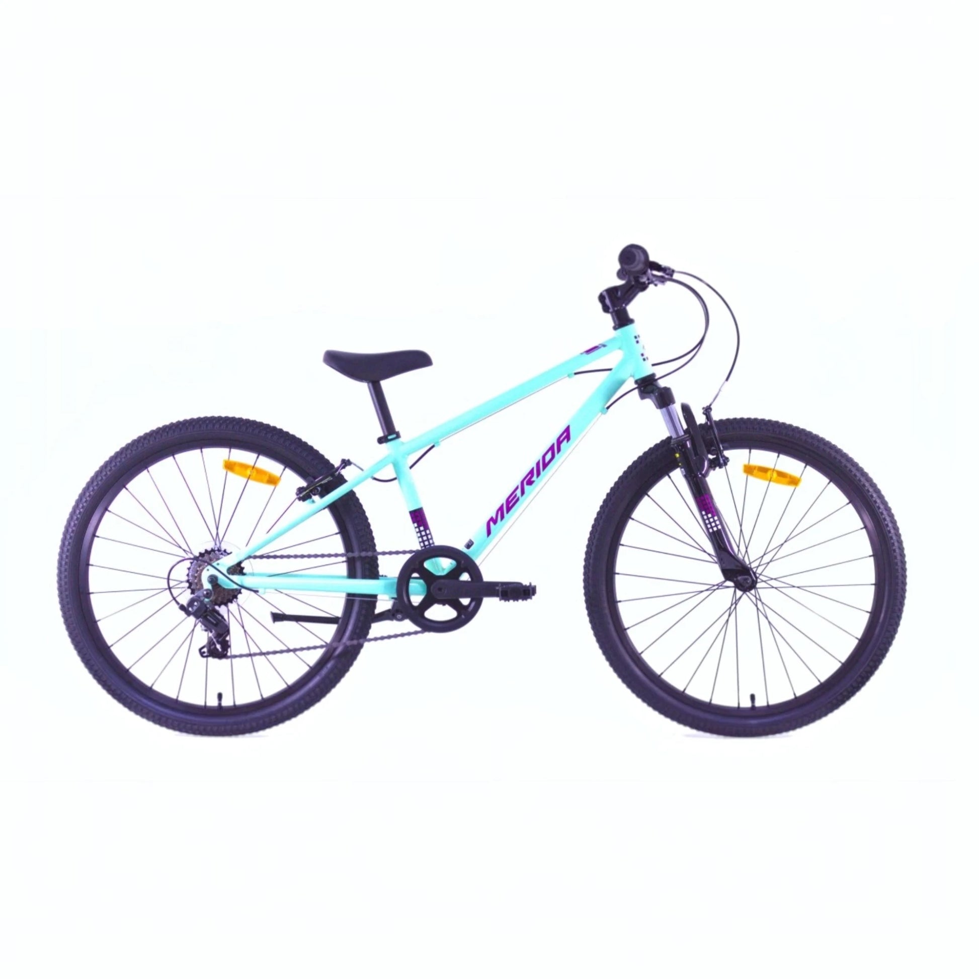 Merida J24 Kids Bike - Mint Purple Side View