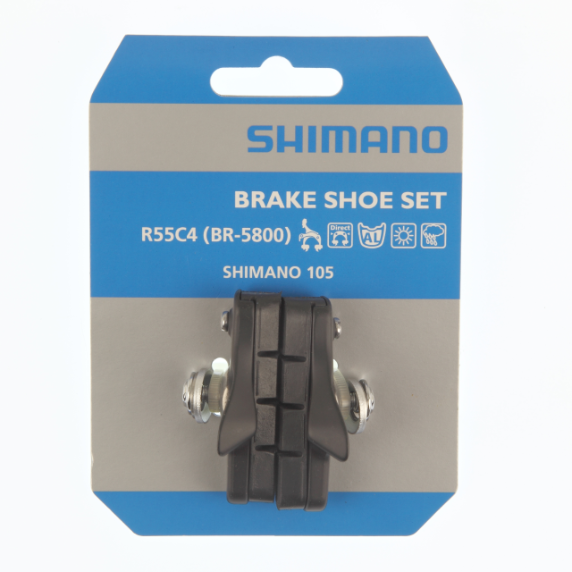 Shimano Br-R7000 Br-5800 Brake Shoe Set R55C4 Cartridge Black 1Pr