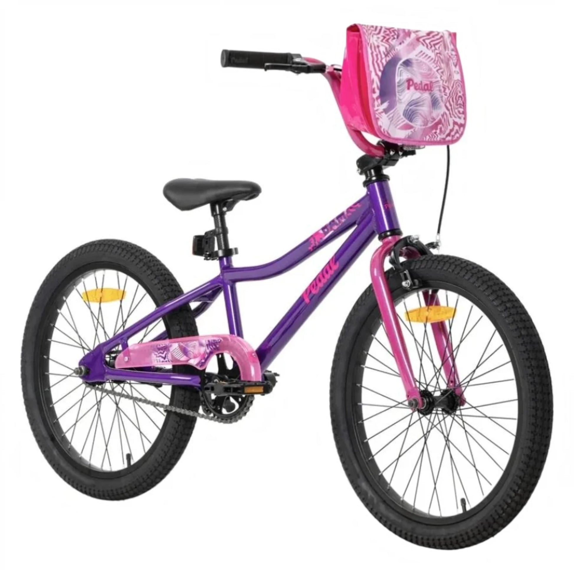 Pedal Bam 20 Purple Bike Front View