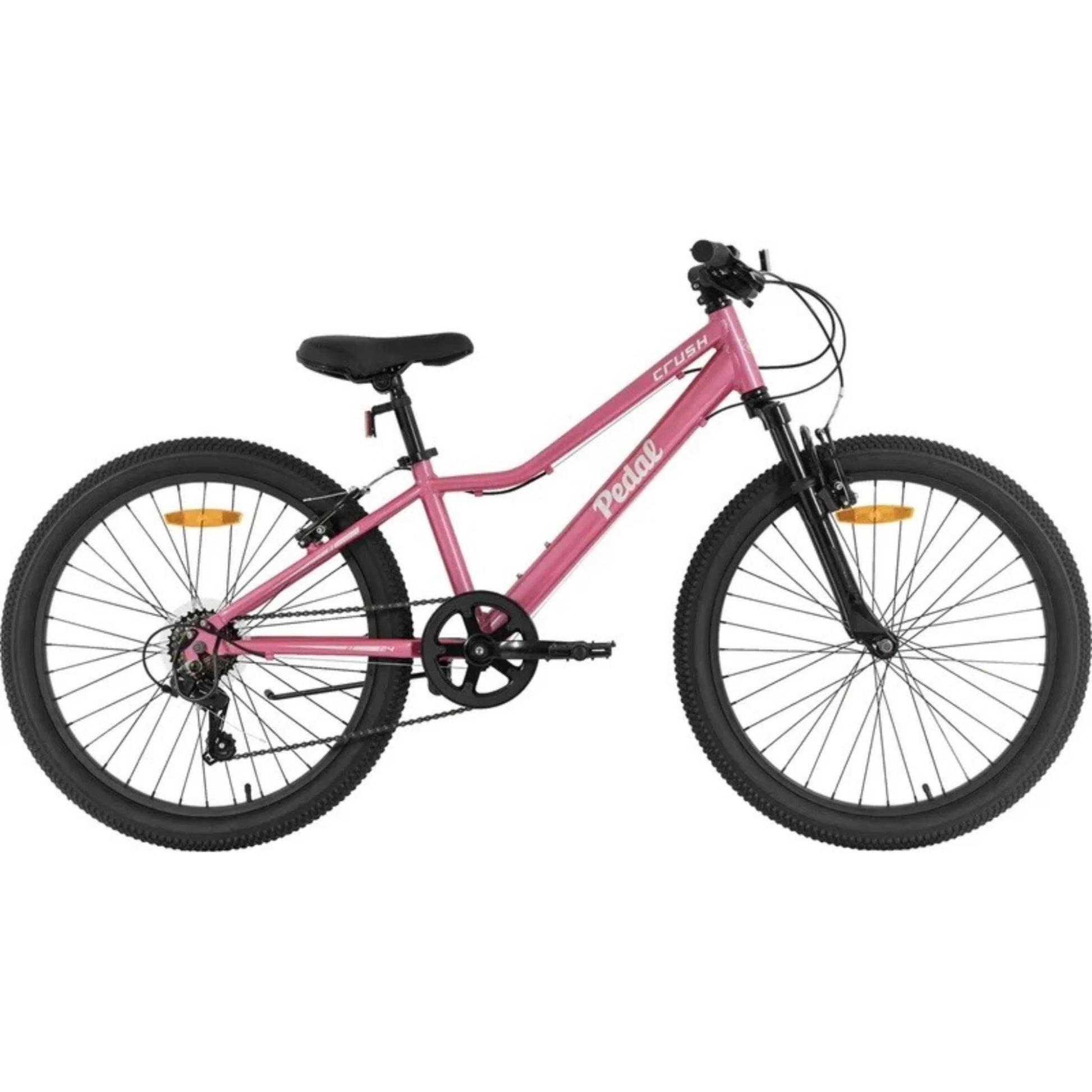Pedal Crush 24 Kids Bike Pink Side View