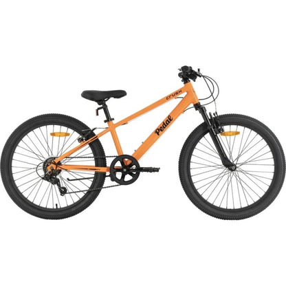 Pedal Crush 24 Kids Bike Orange Side View