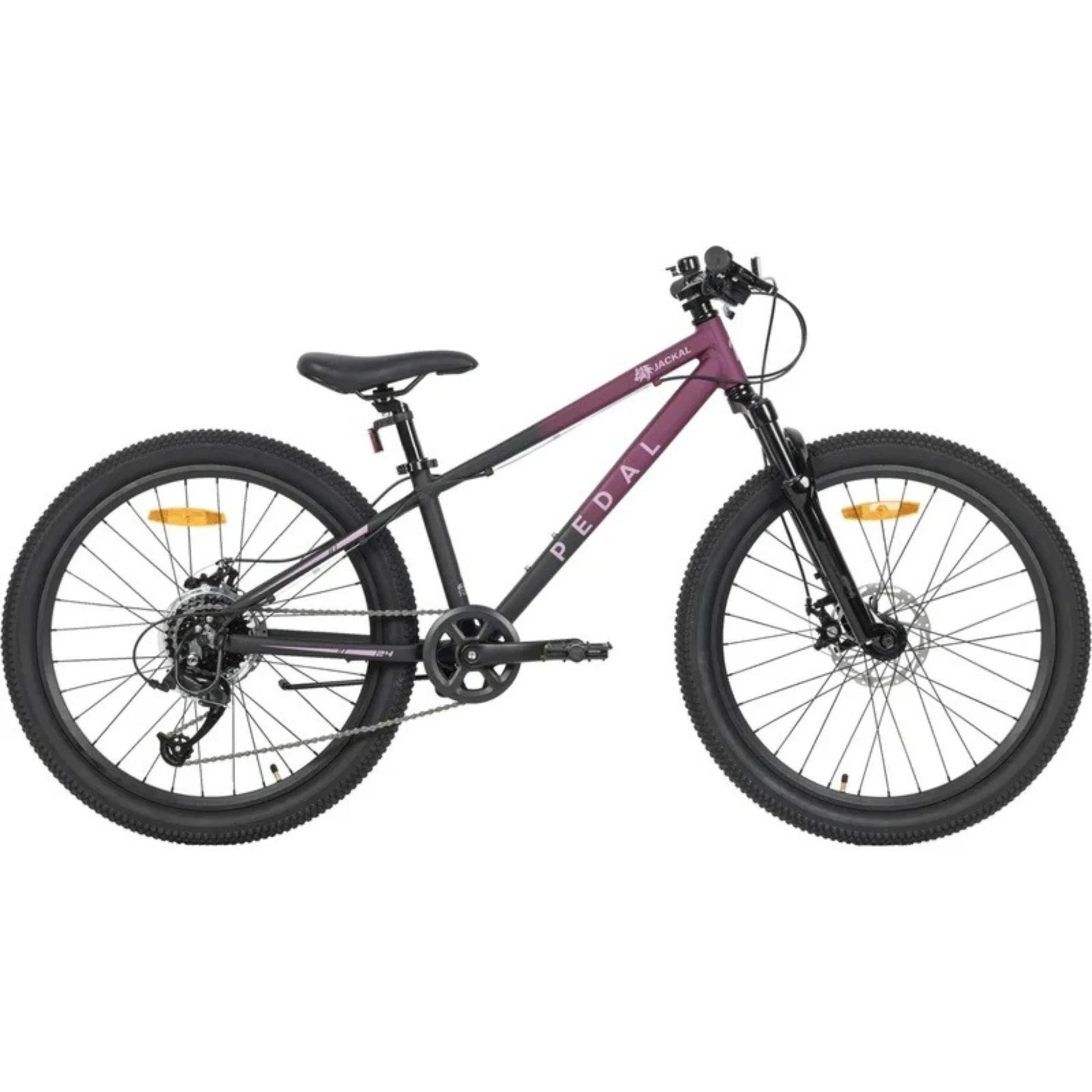 Pedal Jackal 24 Kids Mountain Bike Berry Sideview