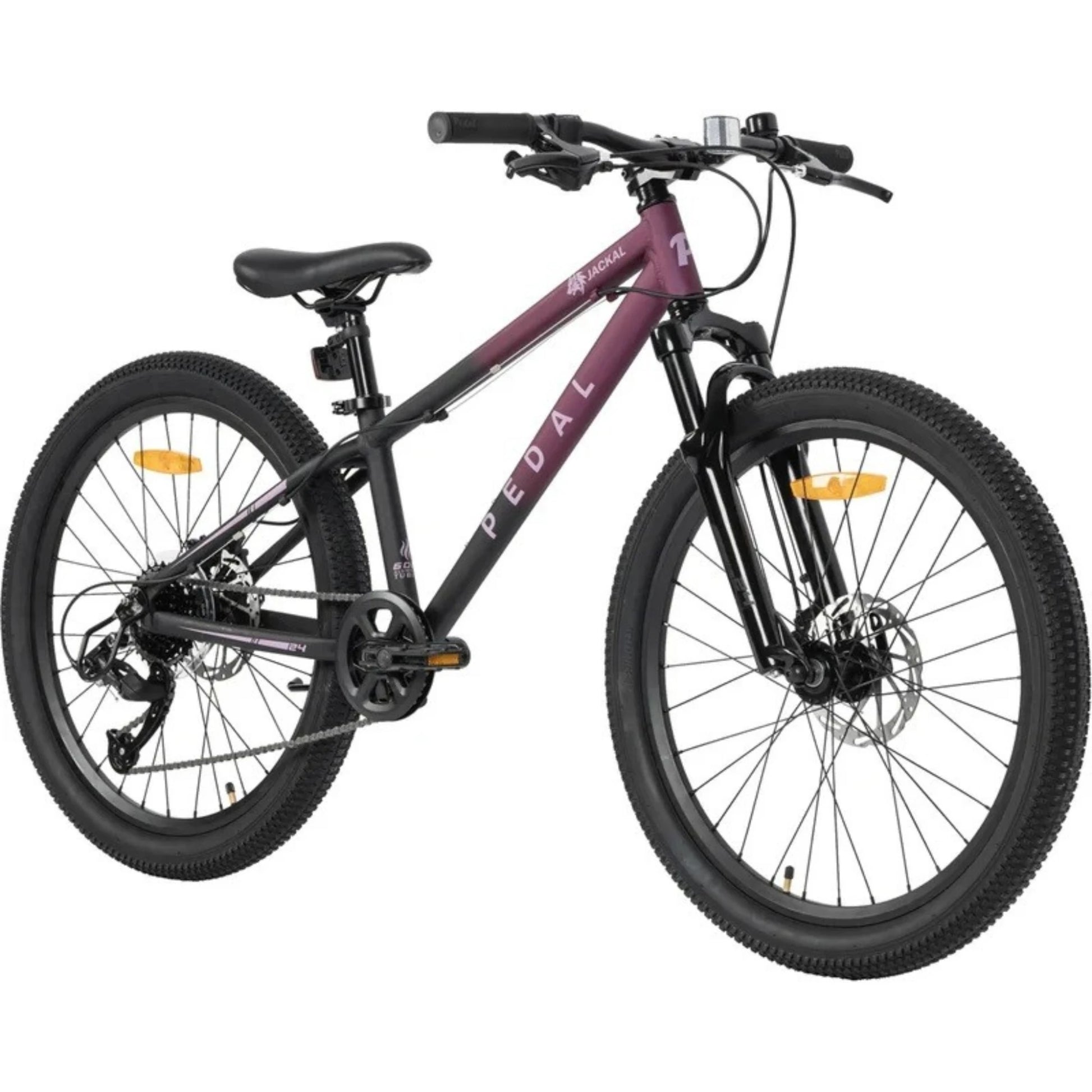 Pedal Jackal 24 Kids Mountain Bike Berry Front View