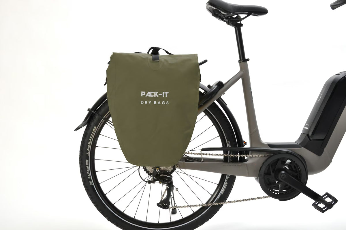 Pack-IT Drybag Pannier Earthy Green - Image 2