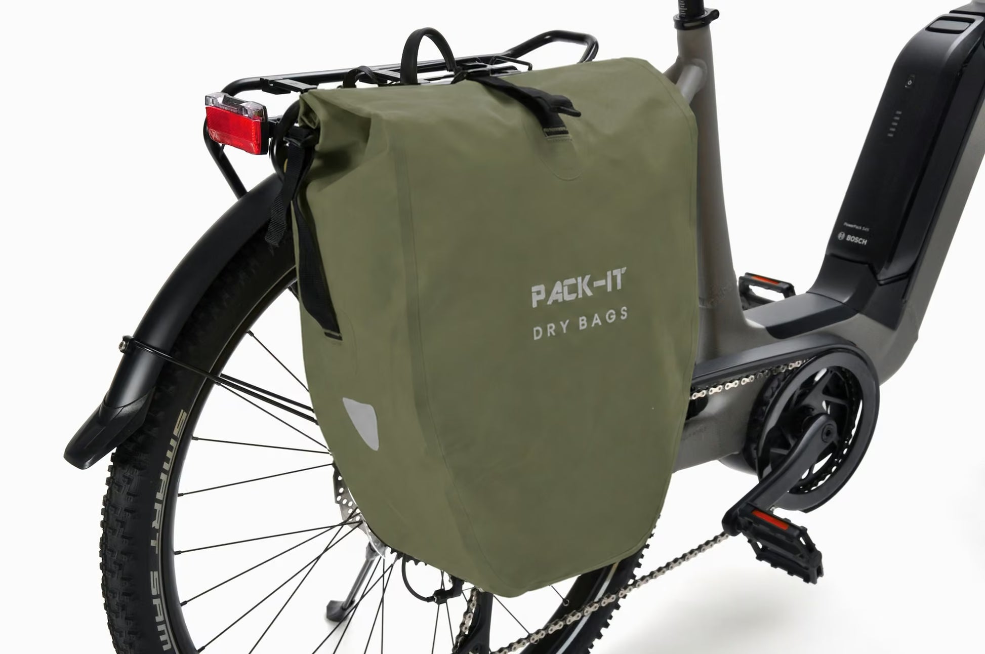 Pack-IT Drybag Pannier Earthy Green - Image 1