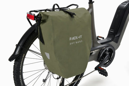 Pack-IT Drybag Pannier Earthy Green - Image 1