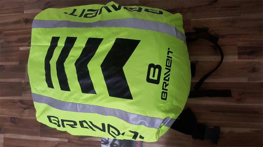Brave Backpack Cover Hi-Vis Fluro/Reflective/Black - Image 1