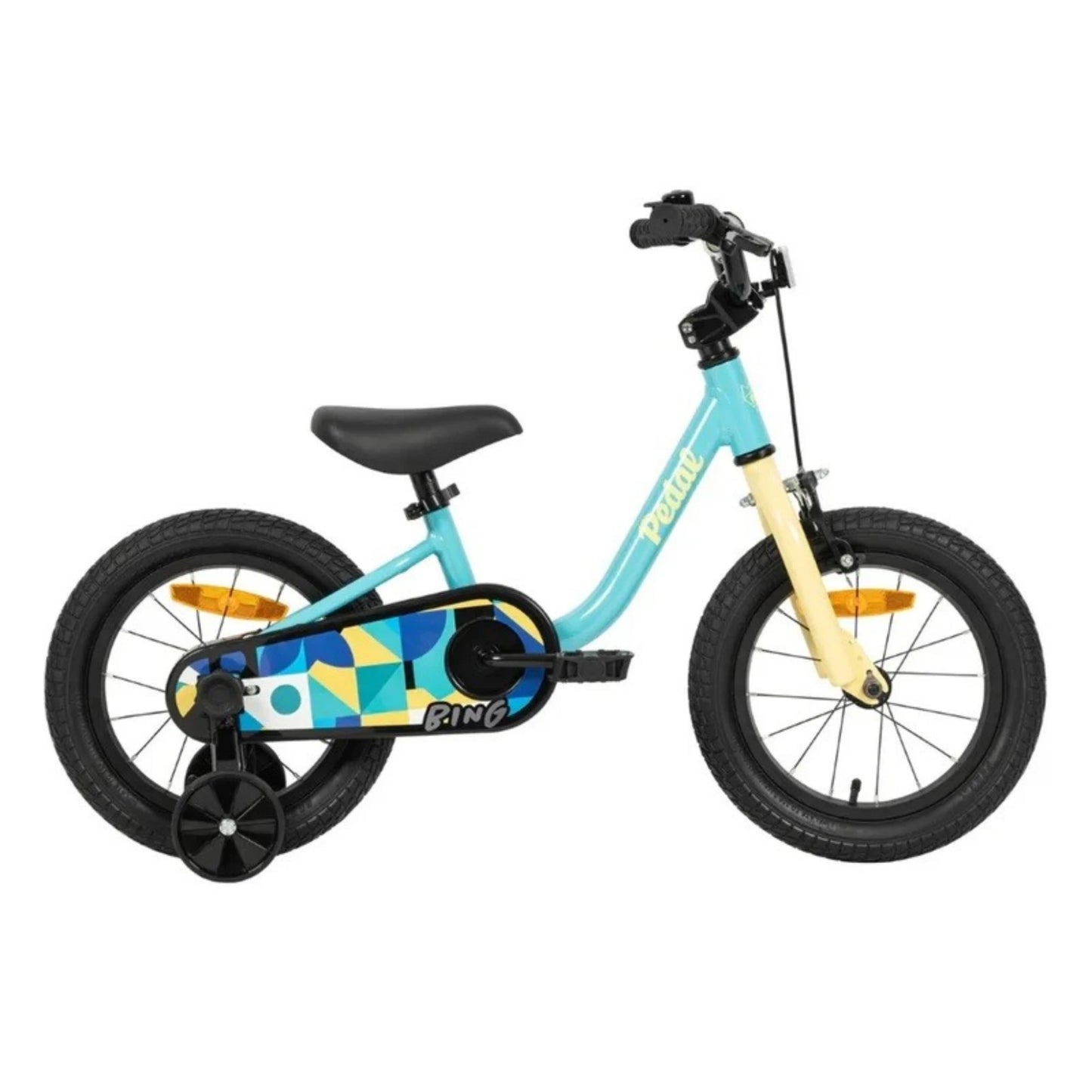 Pedal Bing 14 Kids Bike - Yellow Side View
