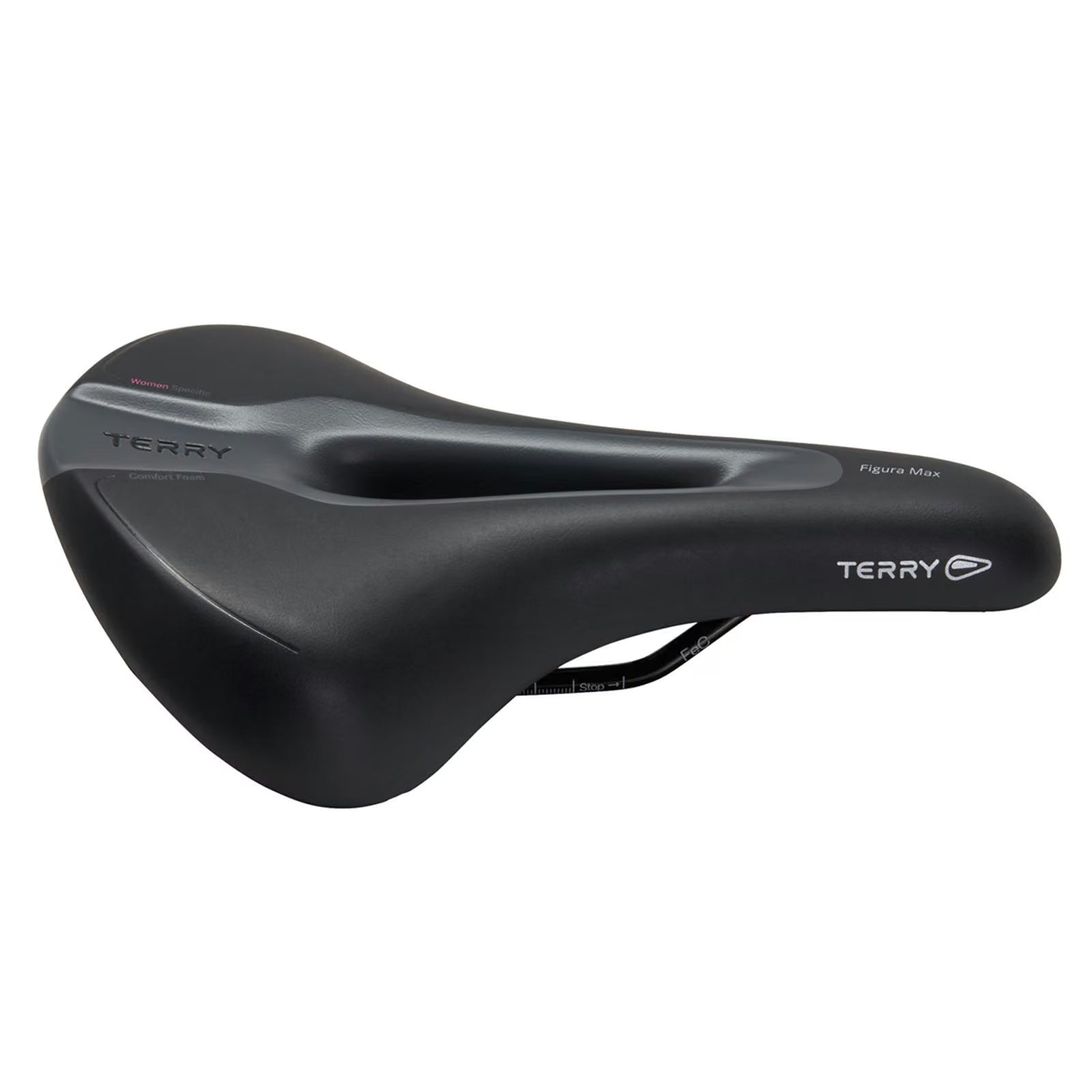 Terry Saddle Figura Max Women's Black Fitness - Image 3