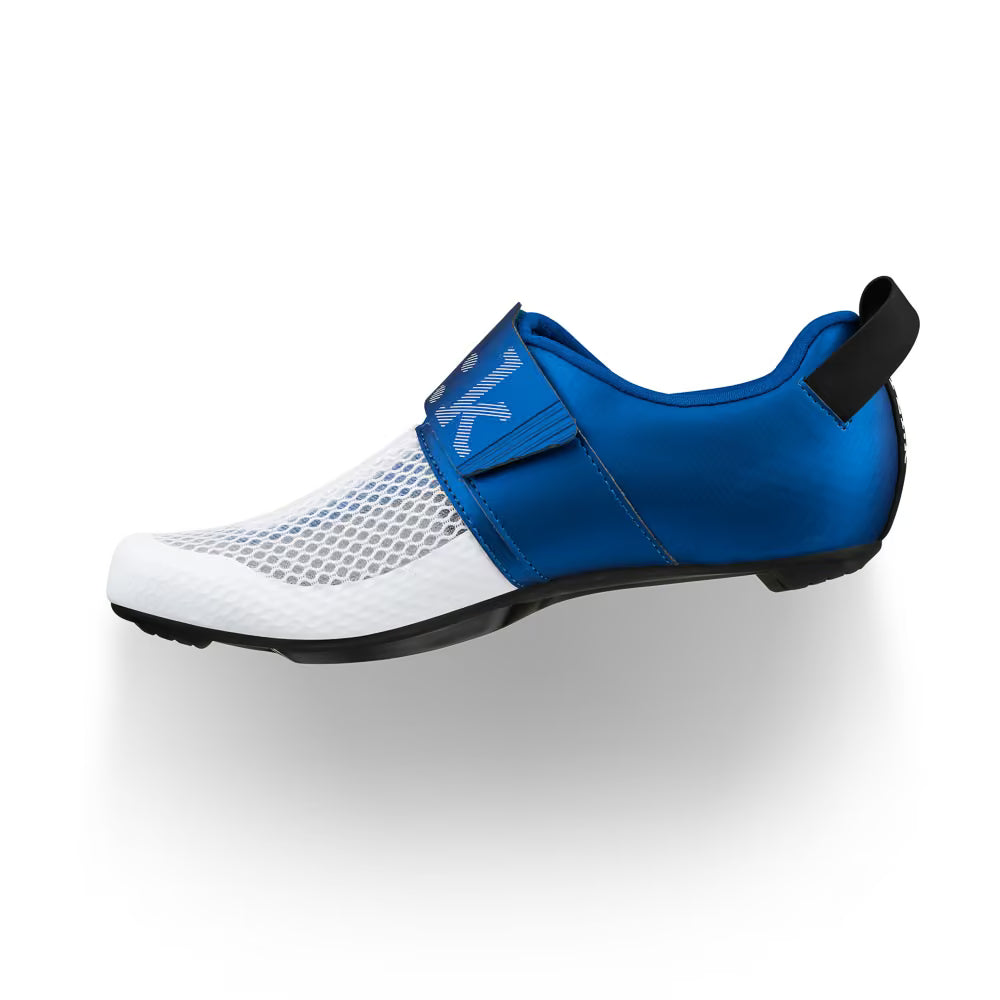 Fizik Transiro Hydra Triathlon Shoes White-Metallic/Blue - Image 4