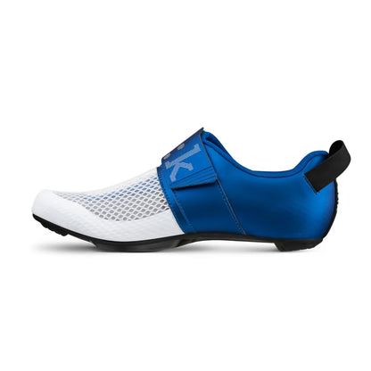 Fizik Transiro Hydra Triathlon Shoes White-Metallic/Blue - Image 8