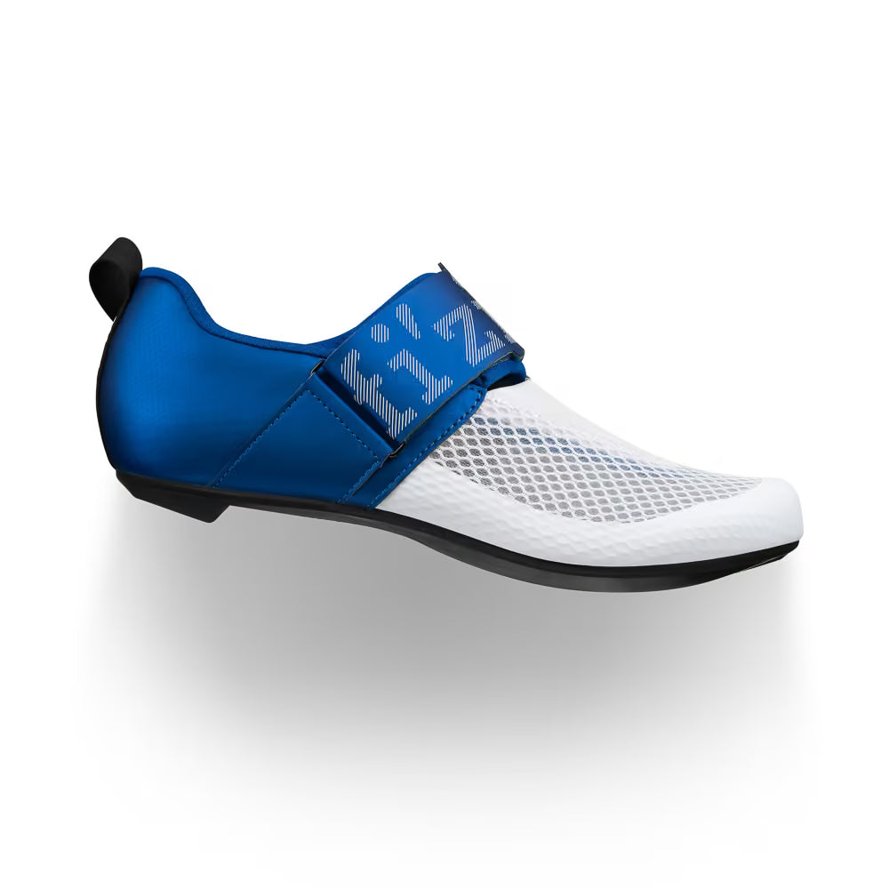 Fizik Transiro Hydra Triathlon Shoes White-Metallic/Blue - Image 1