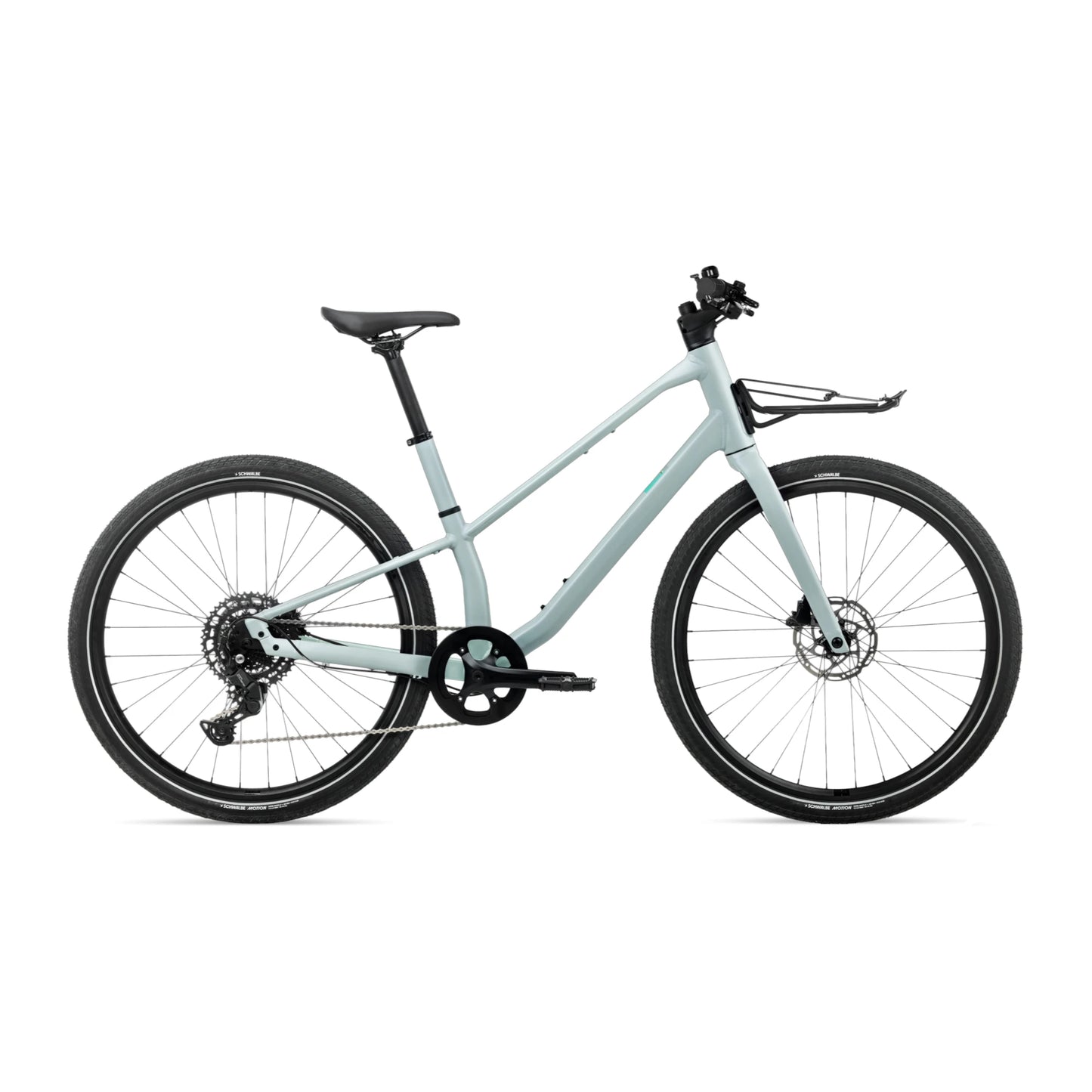 Orbea Vector 25 2027 Hybrid Commuter Bike Side View Frozen Concrete