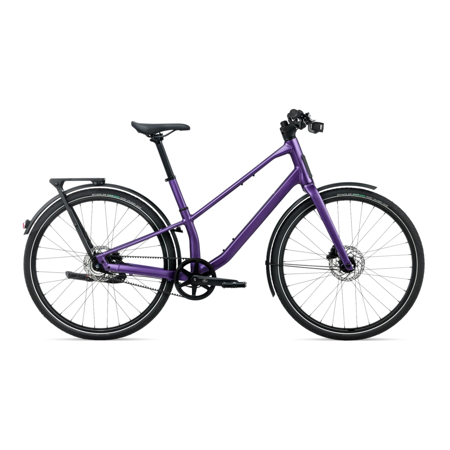 Orbea Vector 10 2027 Hybrid Commuter Bike Side View Royal Plum