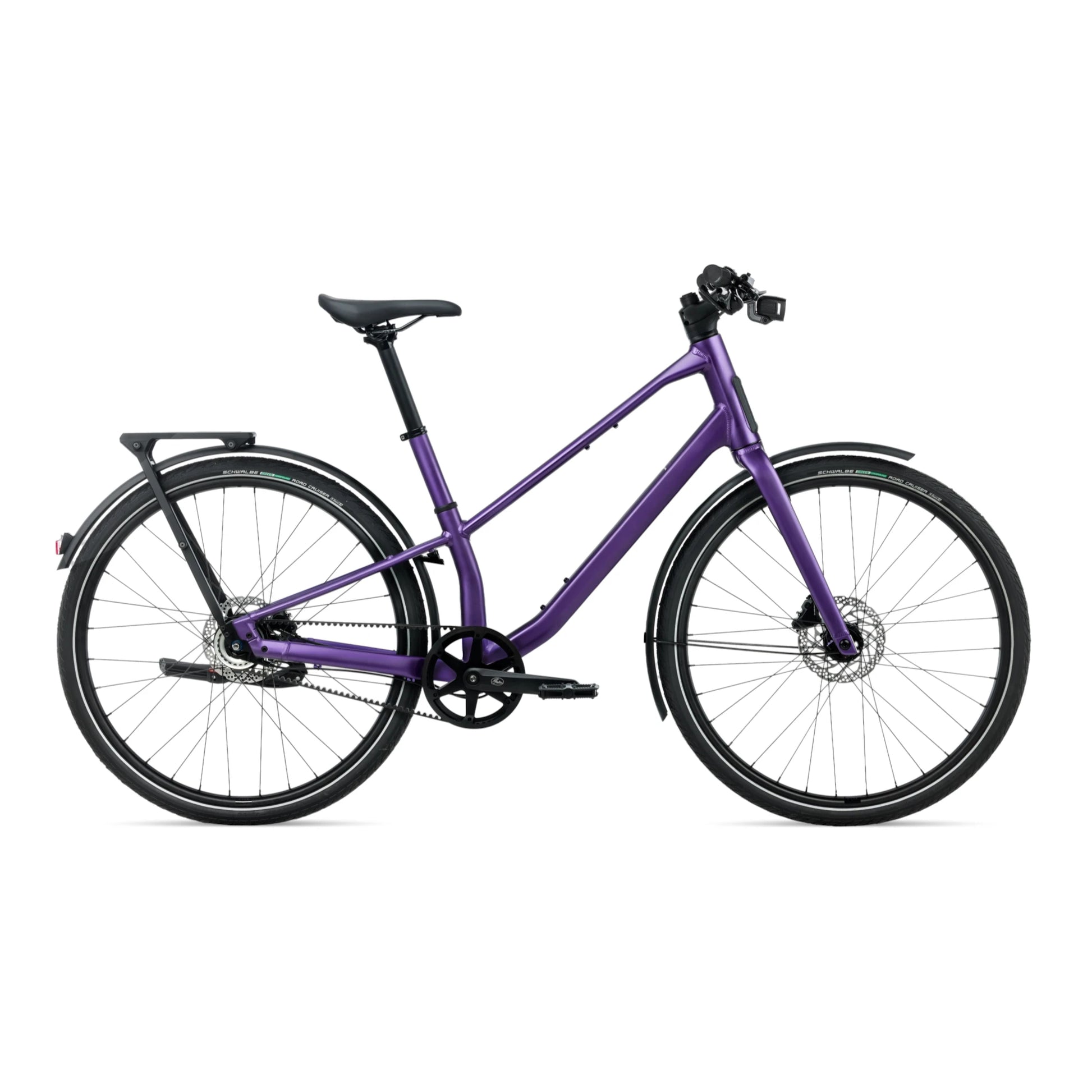 Orbea Vector 10 2027 Hybrid Commuter Bike Side View Royal Plum