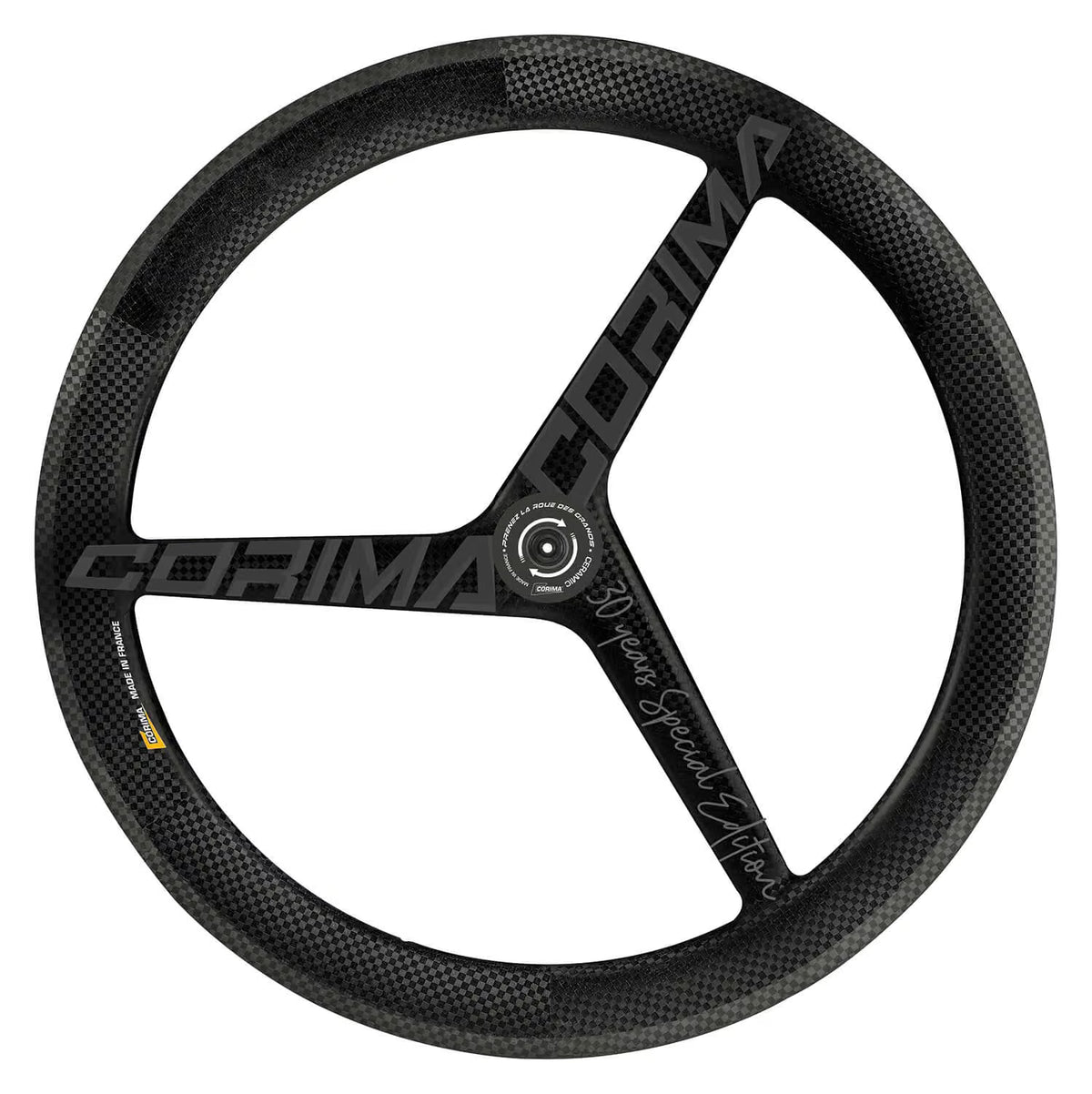 Corima Road 3 Spoke Front Clincher - Image 1