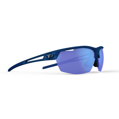Tifosi Navar Sunglasses Midnight Vapor with Sky Blue Mirror Lens

