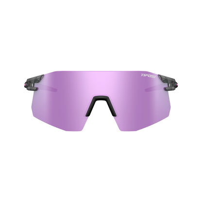 Tifosi Moab XC Sunglasses Satin Vapor with Clarion Deep Purple, AC Red and Clear Lens
