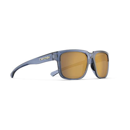 Tifosi Shumo Sunglasses Crystal Denim with Gold Mirror Lens
