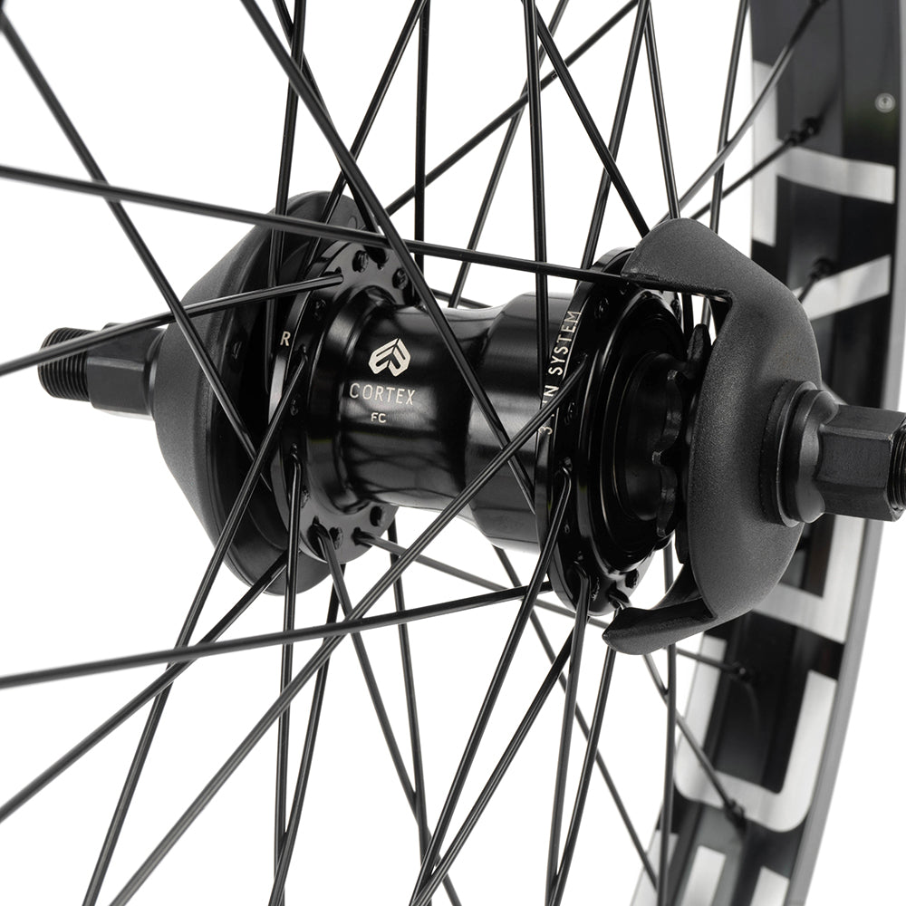 Eclat Bondi / Cortex EVO Freecoaster Rear Wheel 9 Tooth Black - Supplied with 2x Nylon Guards Black
