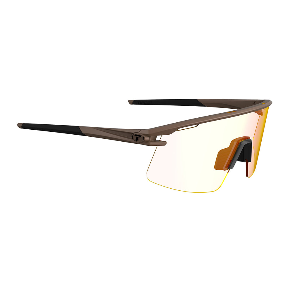 Tifosi Moab Lite Sunglasses Matte Bronze with Clarion Red Fototec Lens
